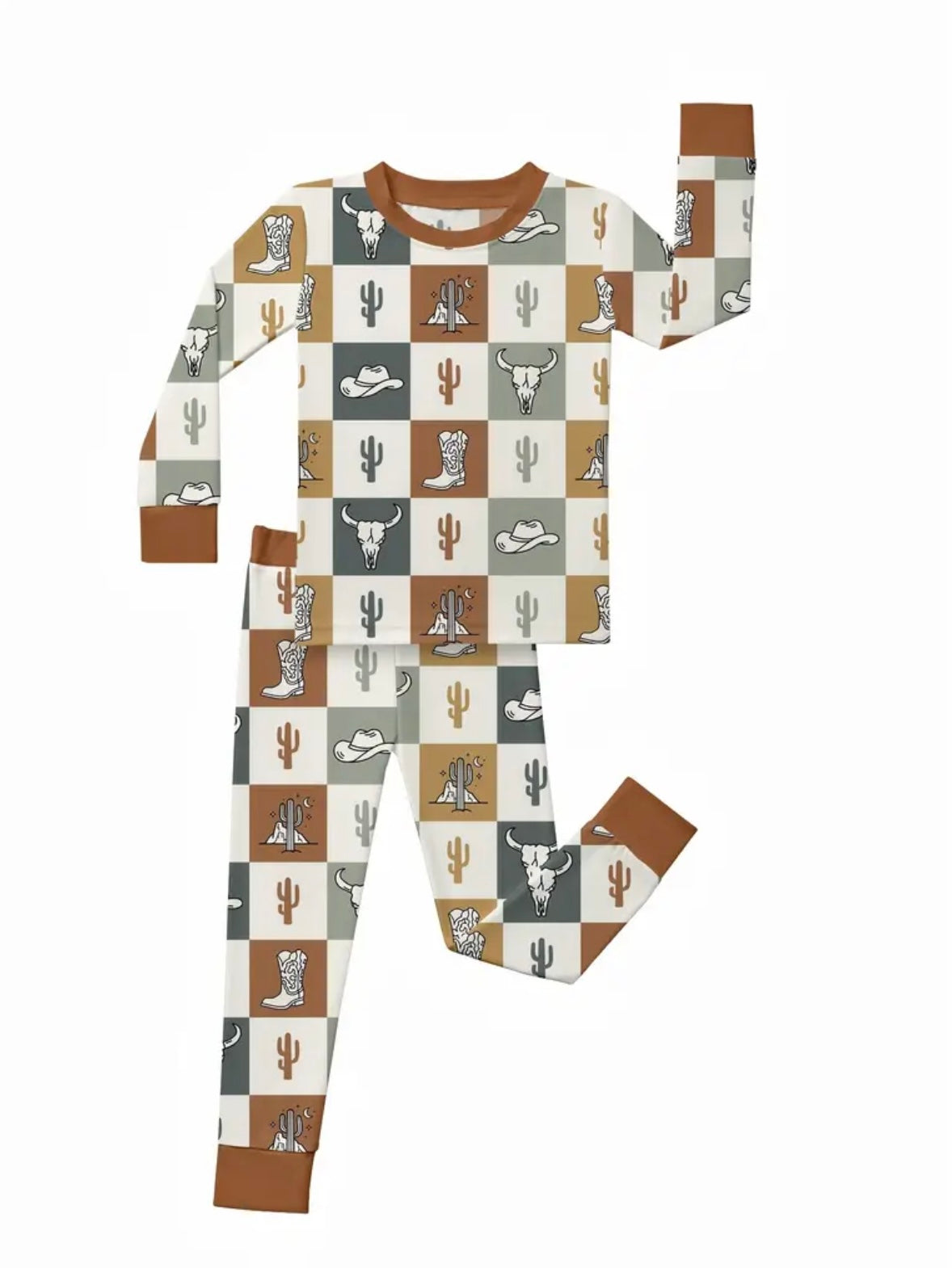 Western Checkers 2 Piece Set