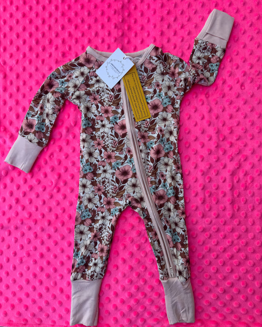 Pink & blue floral
