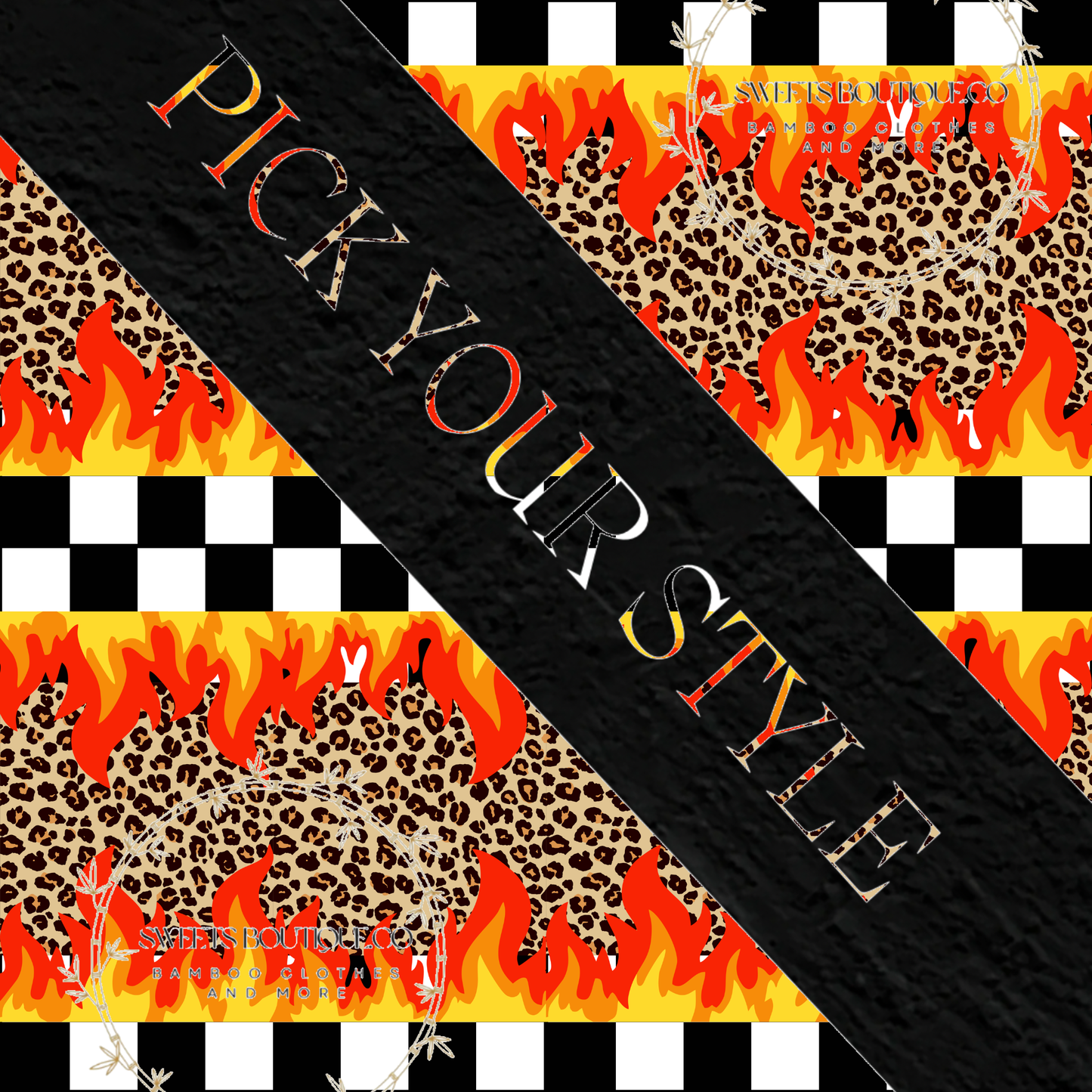 Flames checks & cheetah